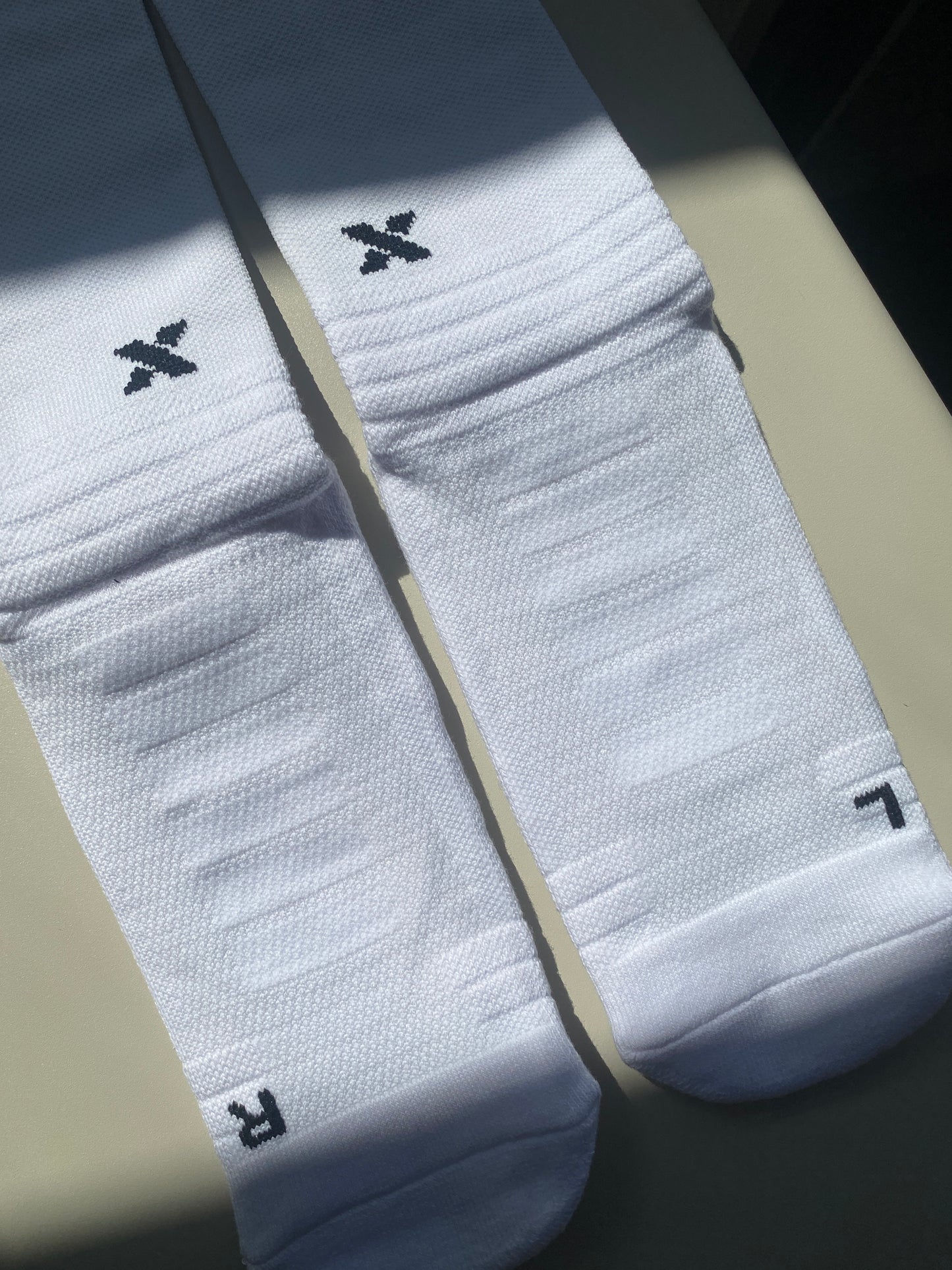 Football Grip Socks White