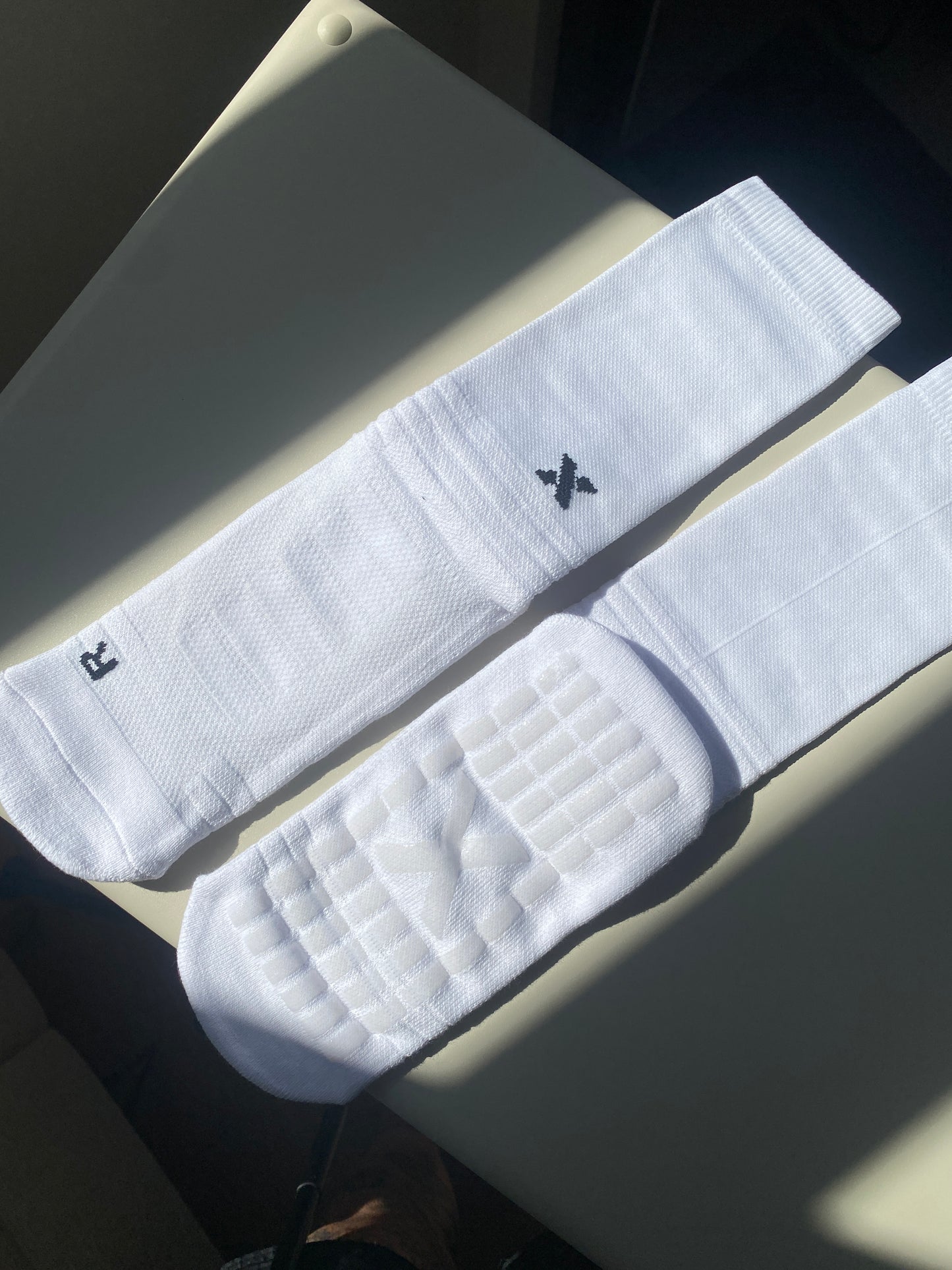 Football Grip Socks White