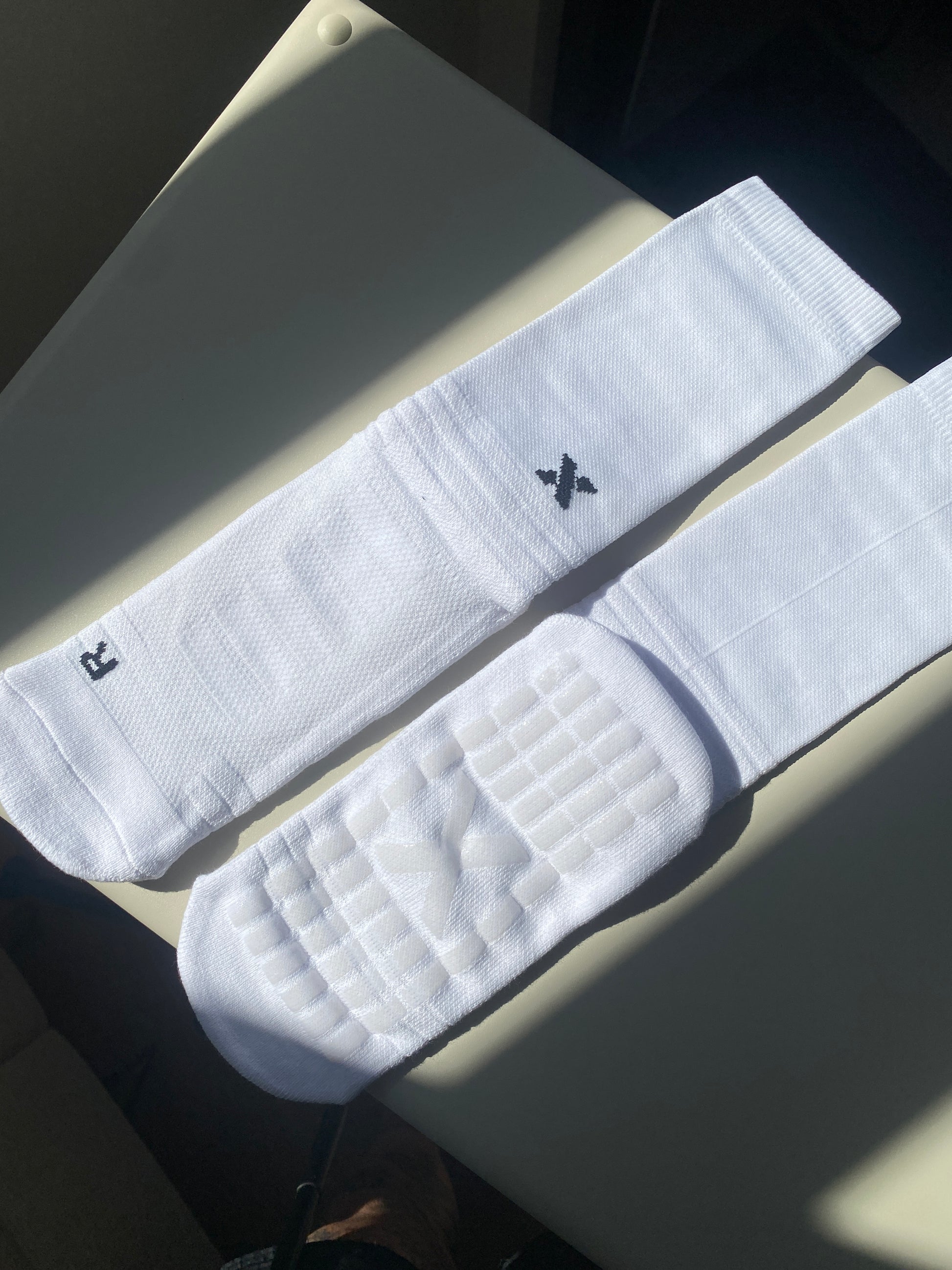 Football Grip Socks White